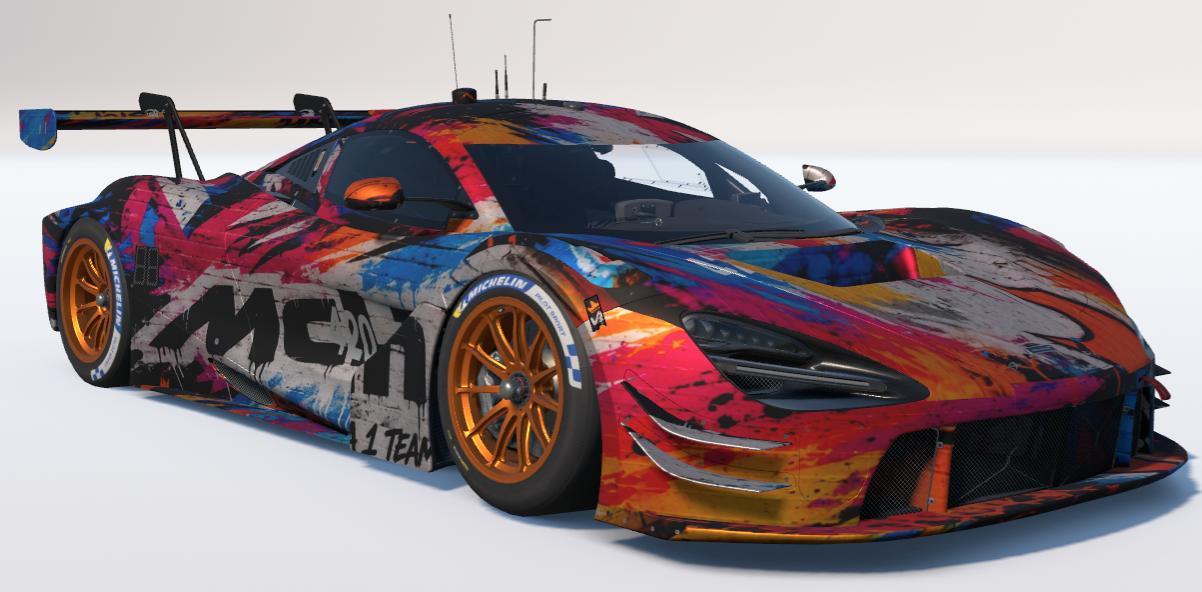 Preview of Graffiti Art Team F1 McLaren 720s EVO GT3  by Todd Schwarz