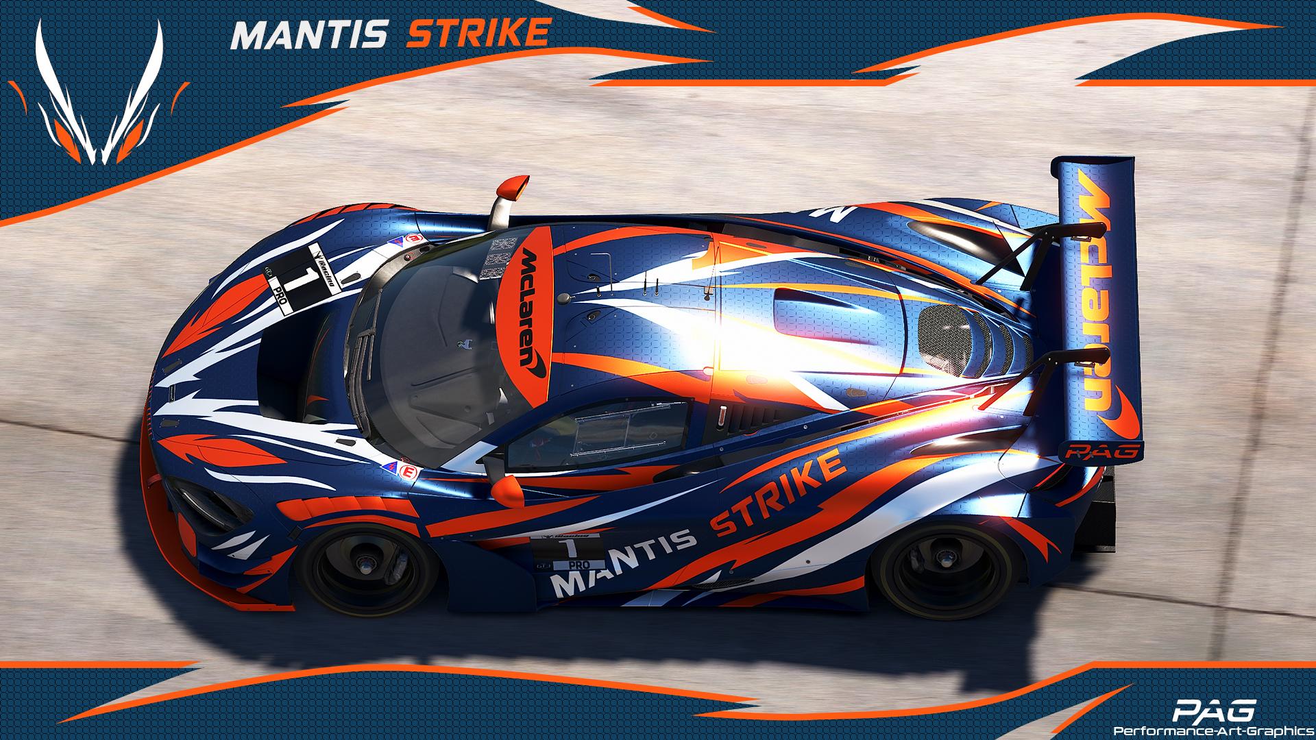Preview of McLaren 720s GT3 EVO Mantis Strike (Crimson Predator) by Gio J J.