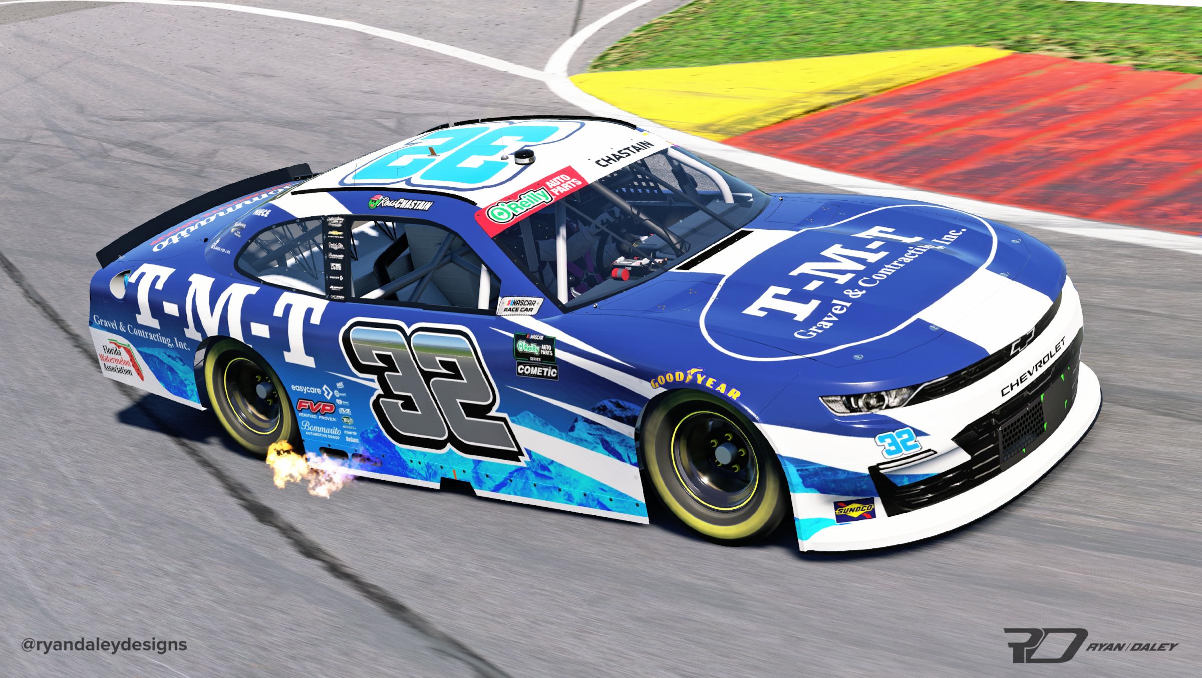 Preview of Official 2026 #32 Ross Chastain T-M-T Gravel With Numbers by Ryan Daley