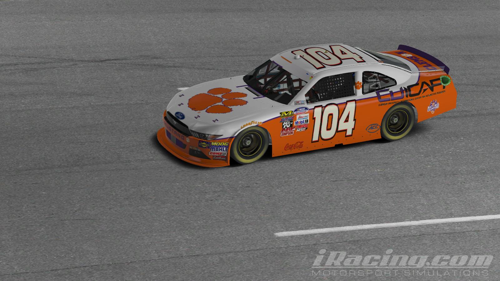 Tiger Racing Mustang Clemson Tiger Ford Mustang Class B 2013 by Chip Dickert - Trading Paints