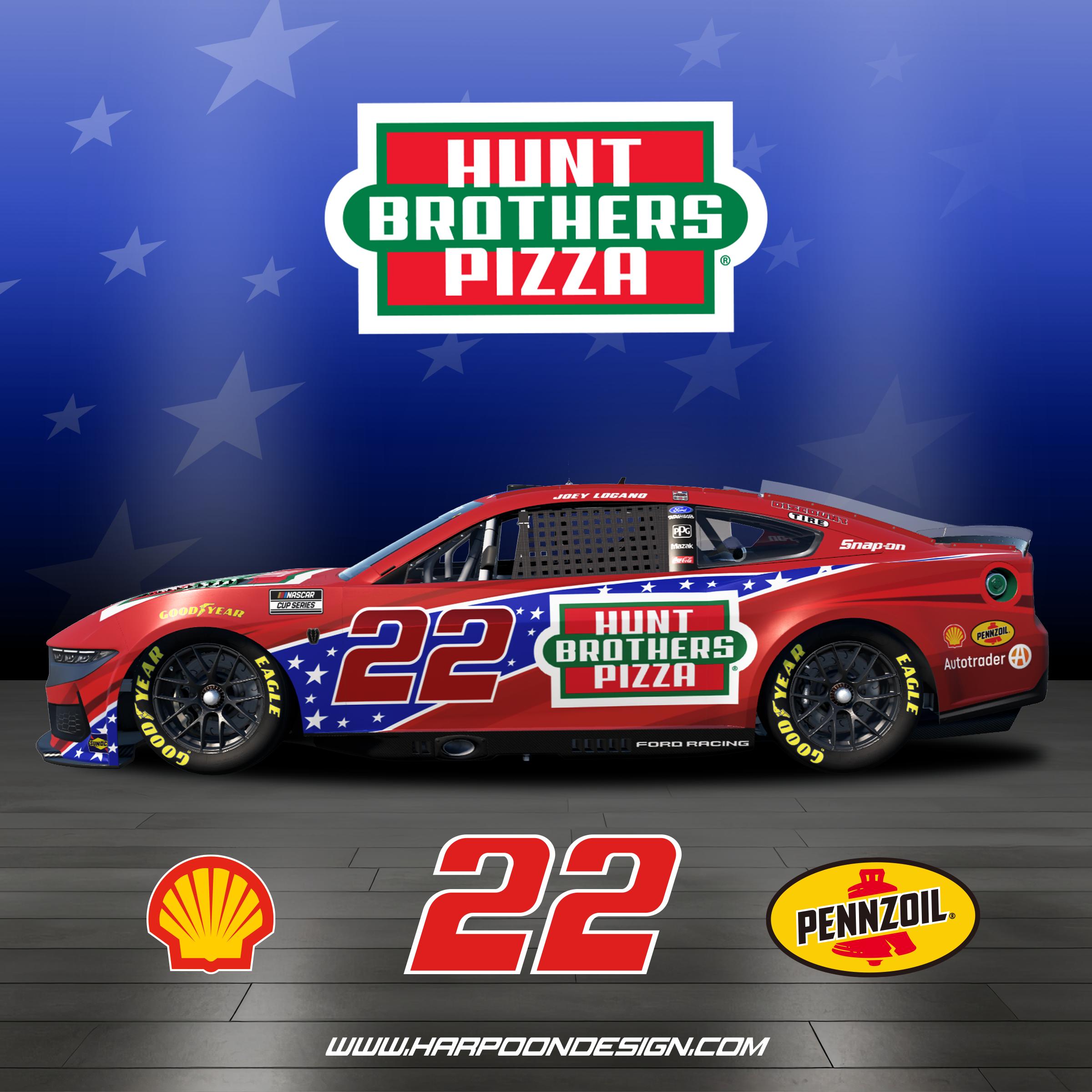 Preview of 2026 Joey Logano Hunt Brothers Pizza RWB Ford Mustang No num by Brantley Roden