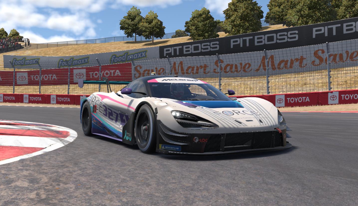 Preview of Force Facing Hereditary Cancer McLaren 720s EVO GT3 by Bill Shurmatz