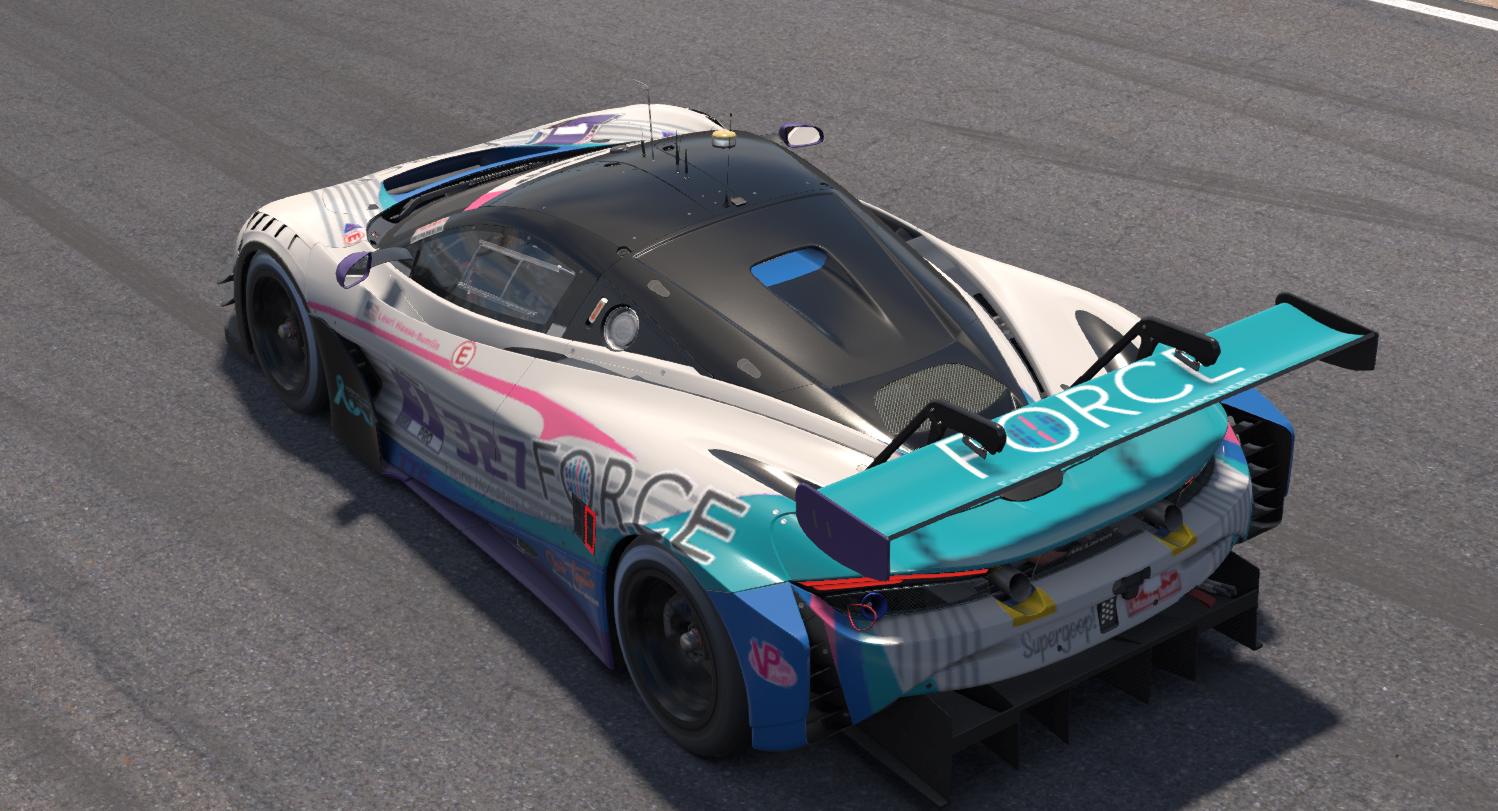 Preview of Force Facing Hereditary Cancer McLaren 720s EVO GT3 by Bill Shurmatz