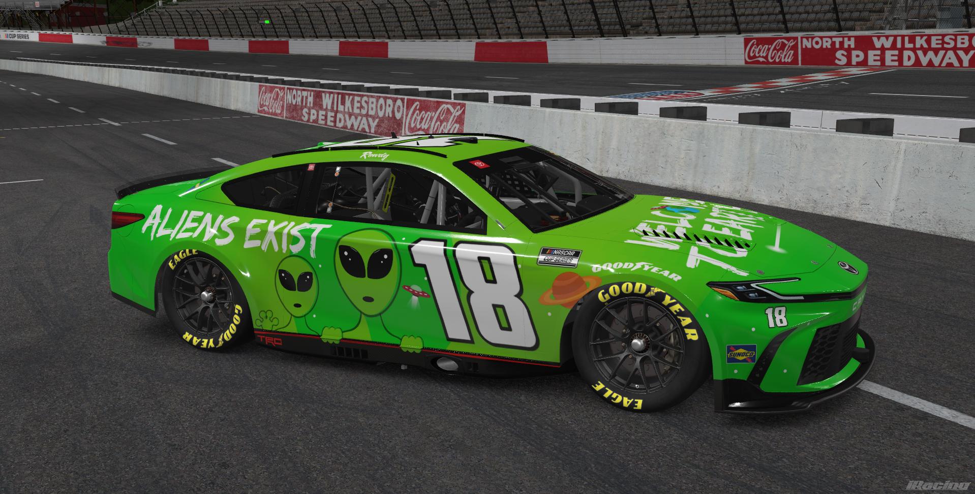 Preview of Kyle Busch alien sponsafier concept scheme NO number by Gavin V McDonald