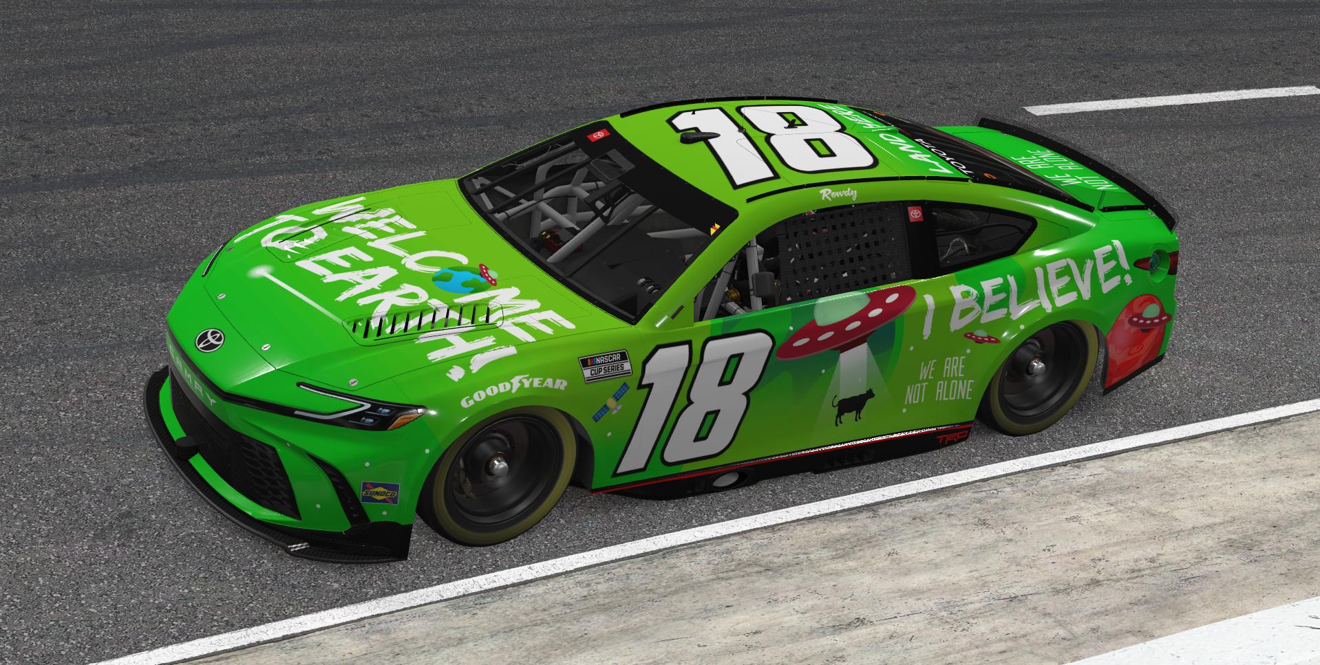 Preview of Kyle Busch alien sponsafier concept scheme NO number by Gavin V McDonald
