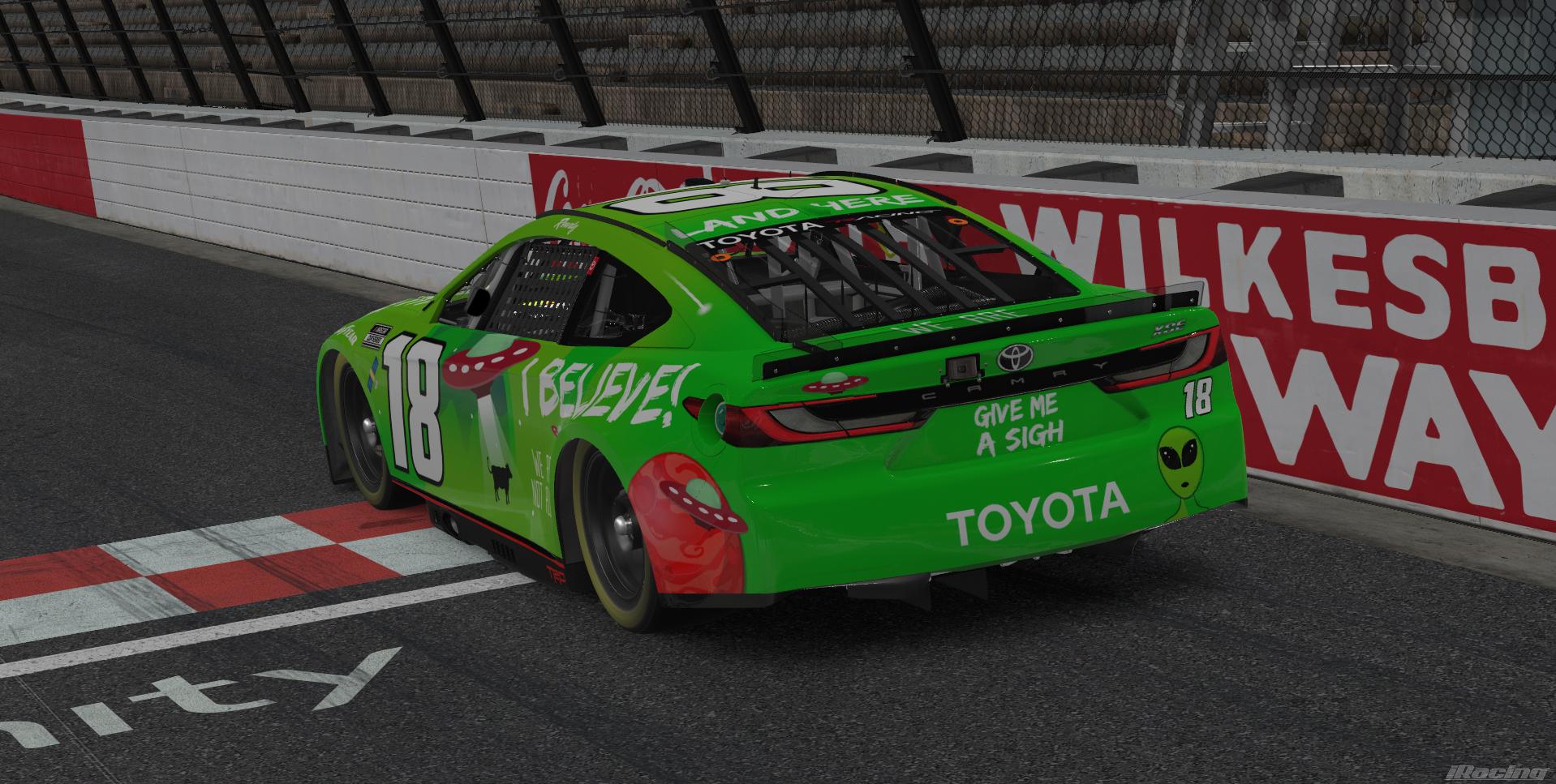 Preview of Kyle Busch alien sponsafier concept scheme NO number by Gavin V McDonald