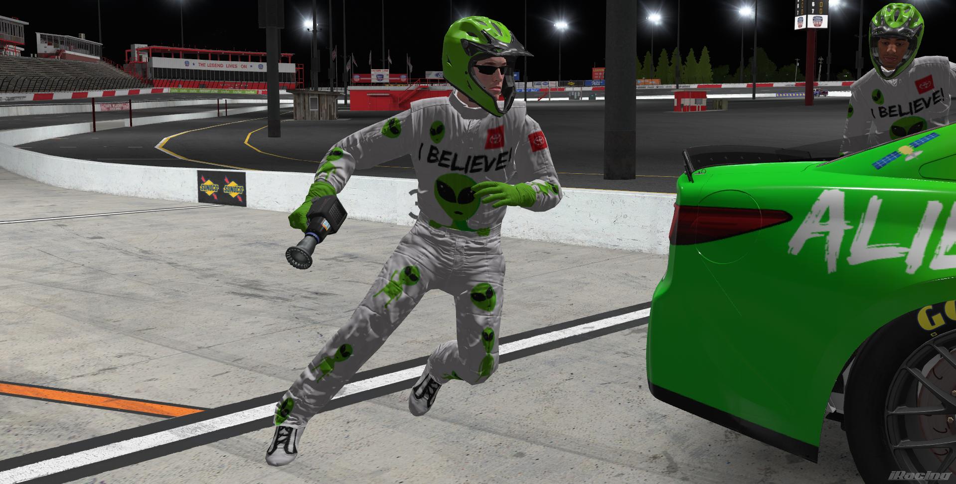 Preview of Kyle Busch alien sponsafier suit by Gavin V McDonald