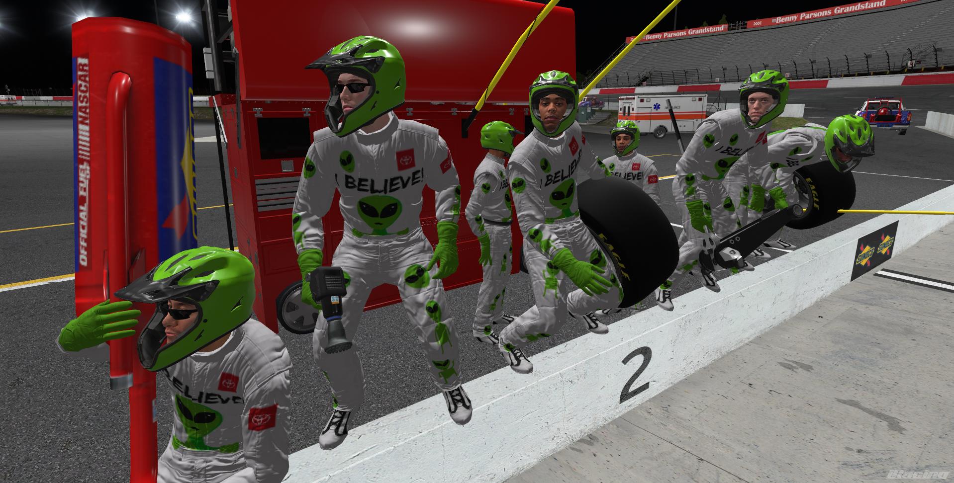Preview of Kyle Busch alien sponsafier suit by Gavin V McDonald