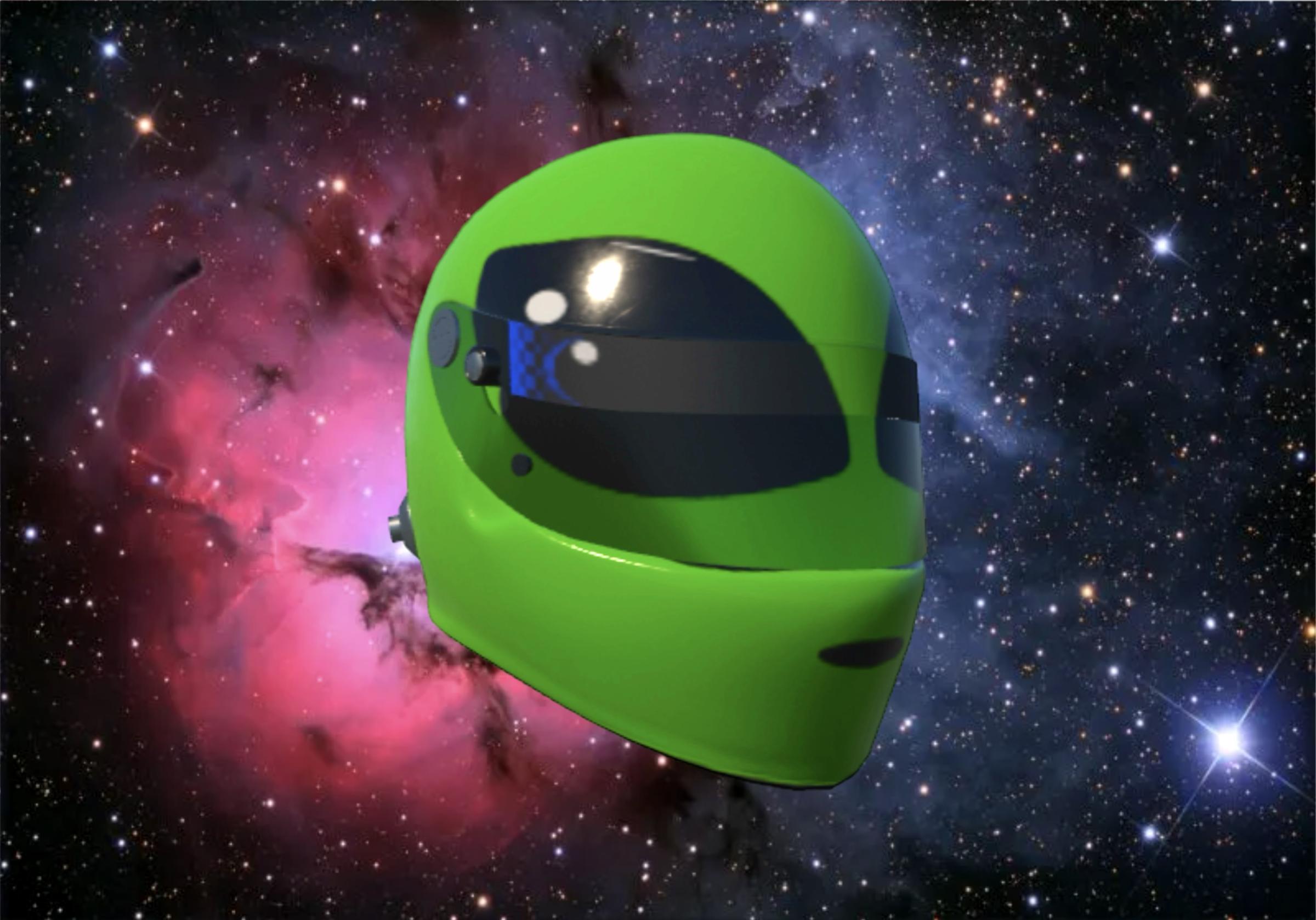 Preview of Kyle Busch alien sponsafier helmet by Gavin V McDonald