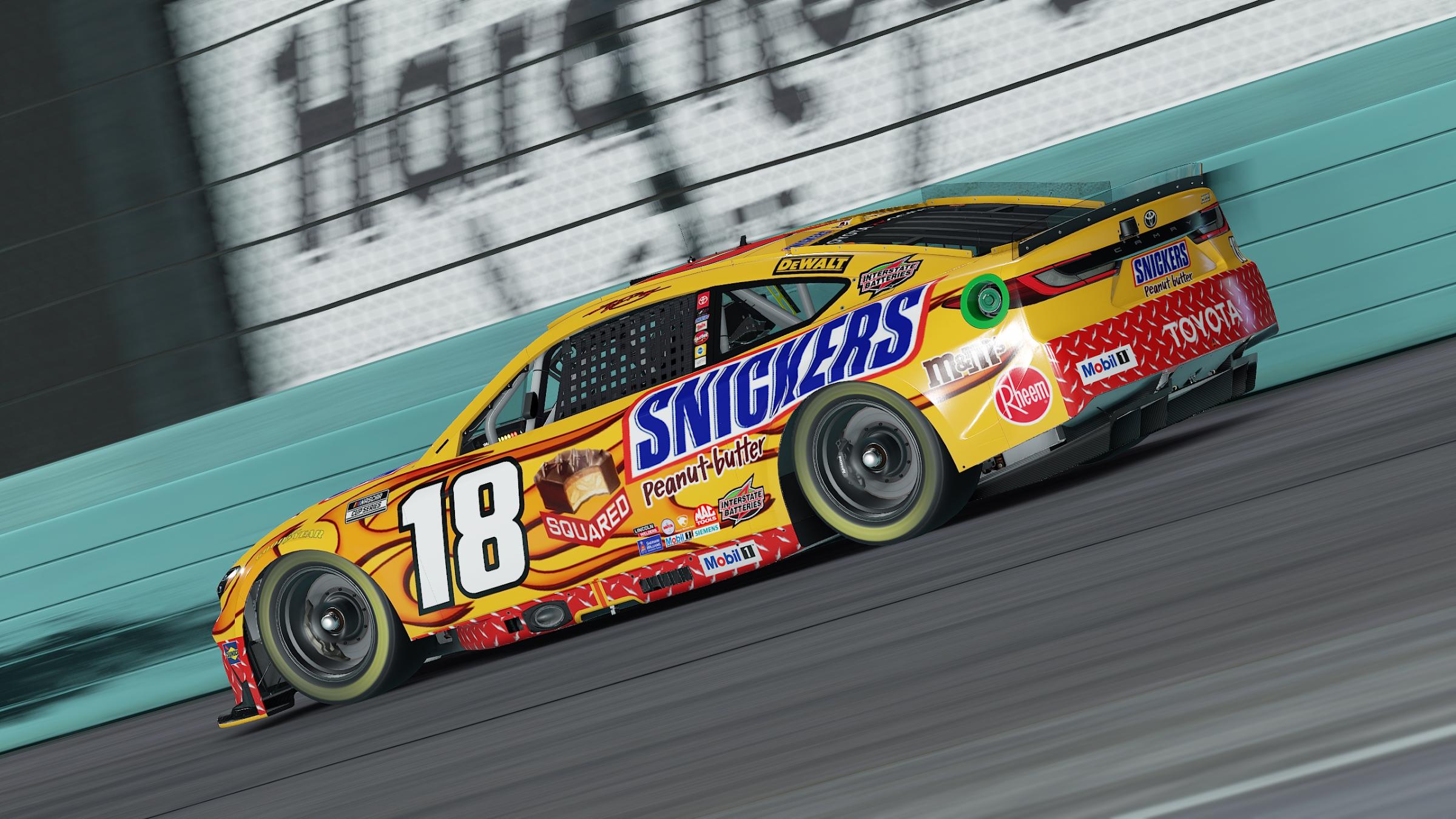 Preview of Kyle Busch 2026 Snickers Peanut Butter Squared Cup Camry (No Numbers) by Aledam Contreras