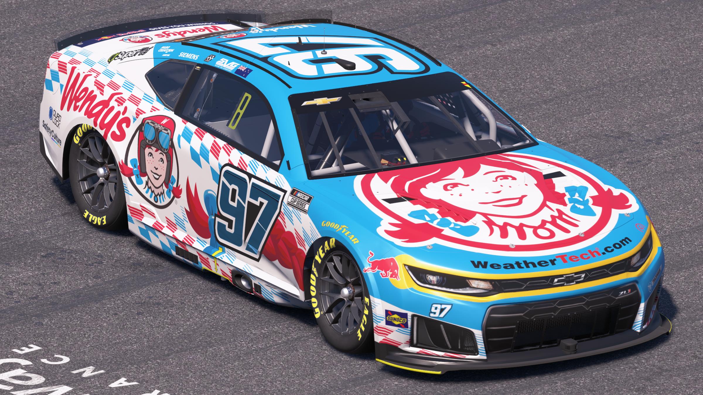 Preview of Shane van Gisbergen Trackhouse Racing Wendys by Mick J.