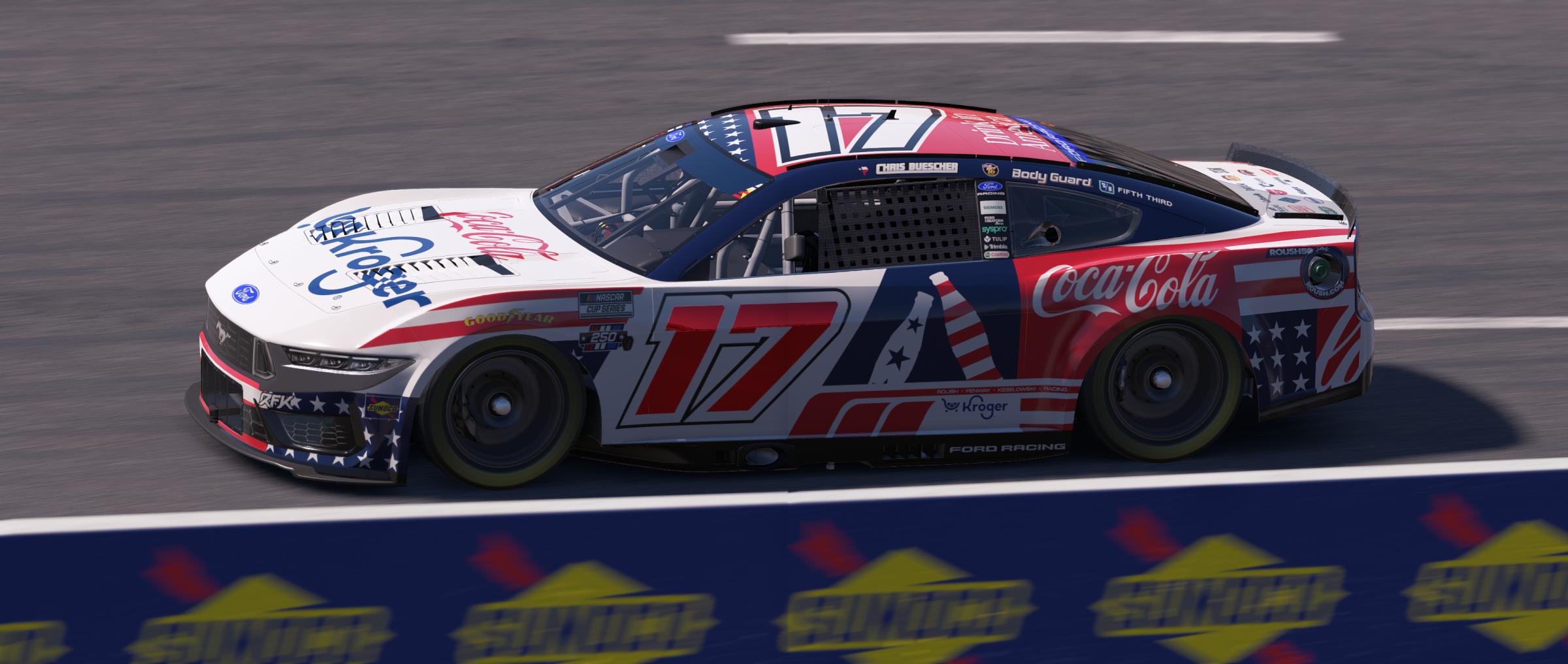 Preview of Chris Buescher RFK Racing Coca-Cola America 250 by Mick J.