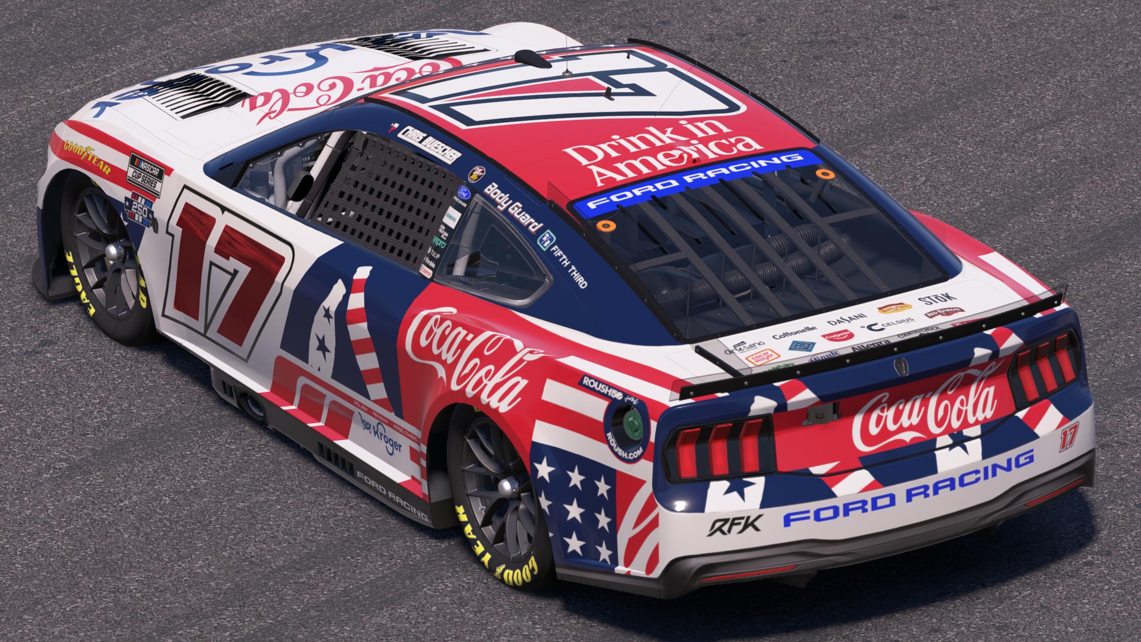 Preview of Chris Buescher RFK Racing Coca-Cola America 250 by Mick J.