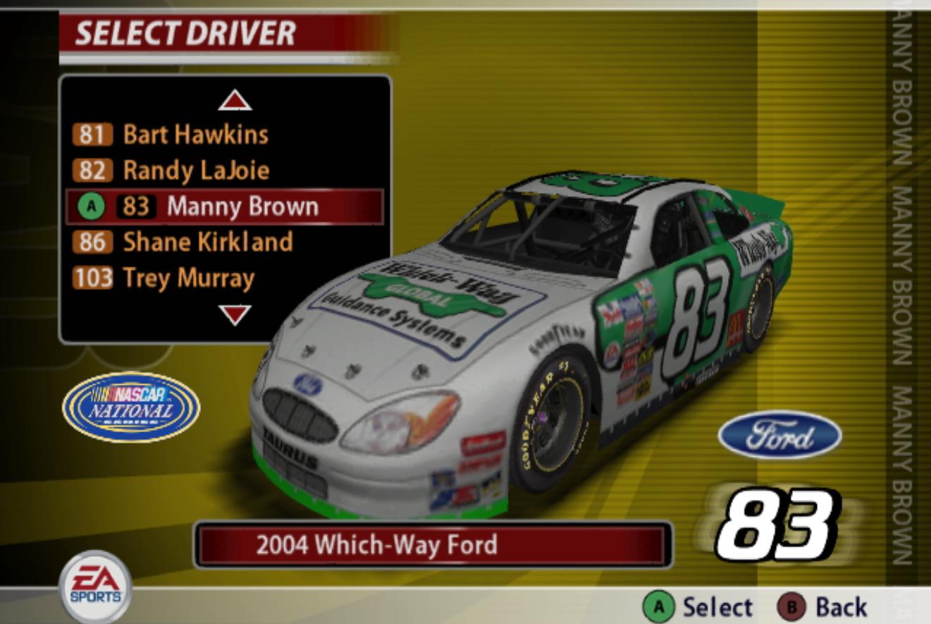 Preview of NASCAR 2005: Chase for the Cup - Which-Way Fictional by James Gutta