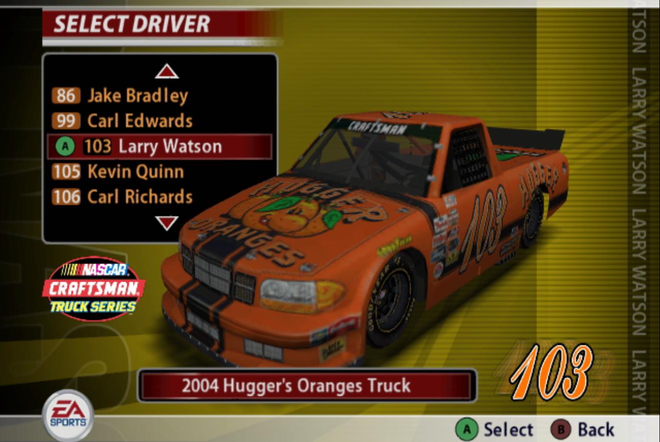 Preview of NASCAR 2005: Chase for the Cup - Hugger Oranges Fictional by James Gutta