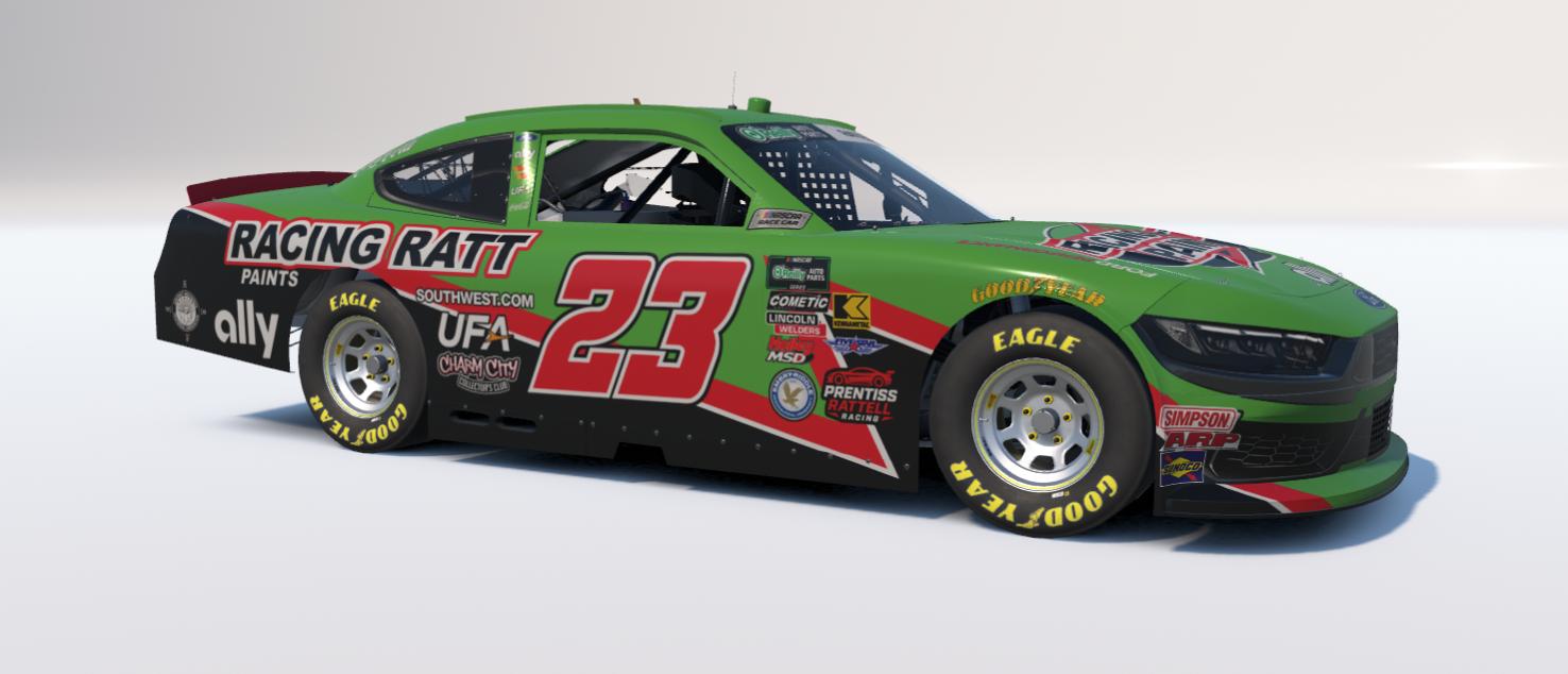 Preview of #23 "Bobby Labonte throwback" Racing Ratt Paints OReilly Ford Mustang by Andrew Rattell