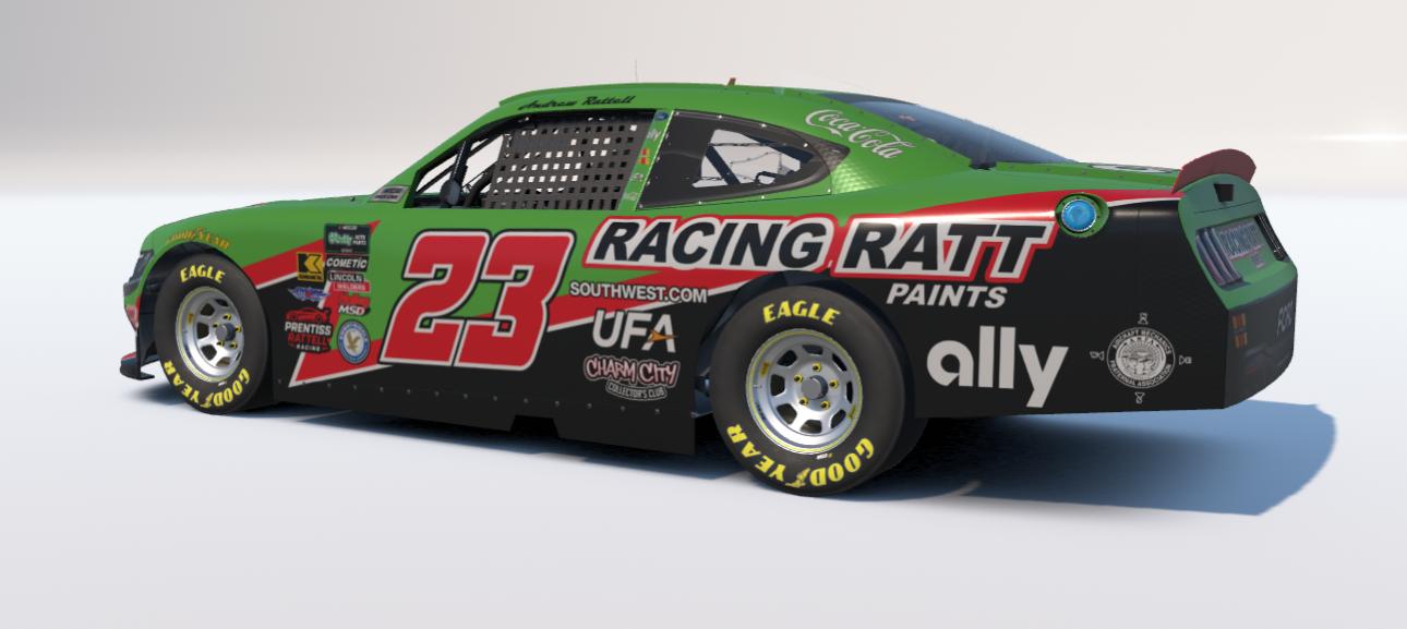 Preview of #23 "Bobby Labonte throwback" Racing Ratt Paints OReilly Ford Mustang by Andrew Rattell