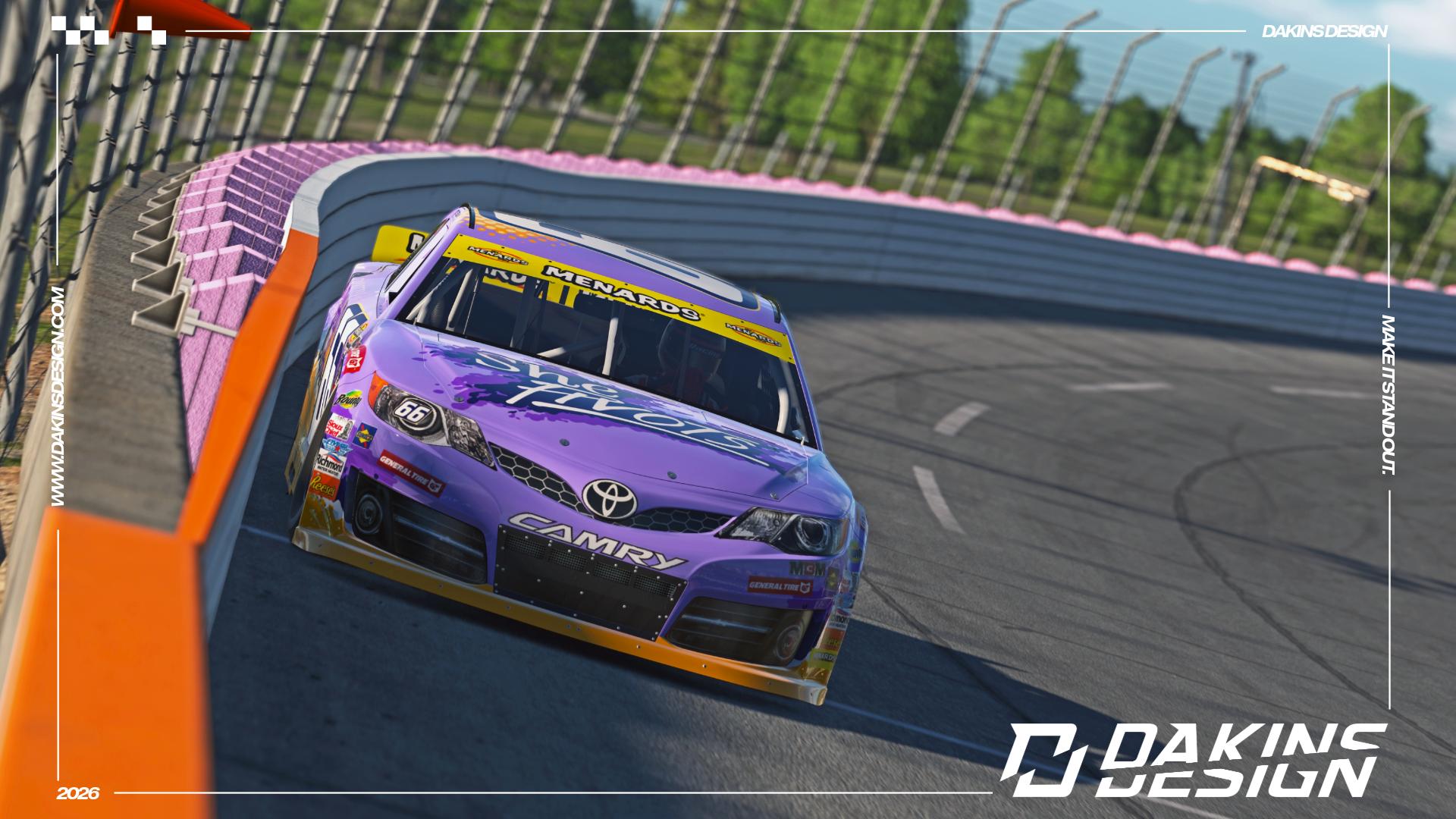 Preview of OFFICIAL #66 Foxxtecca x MBM Motorsports x She Pivots Dystany Spurlock ARCA Menards Toyota Camry by Jason Dakins