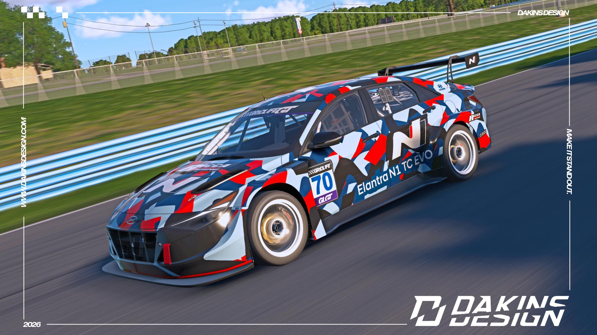 Preview of OFFICIAL Ricca Autosport Hyundai Elantra N1 TC EVO Gridlife GT by Jason Dakins