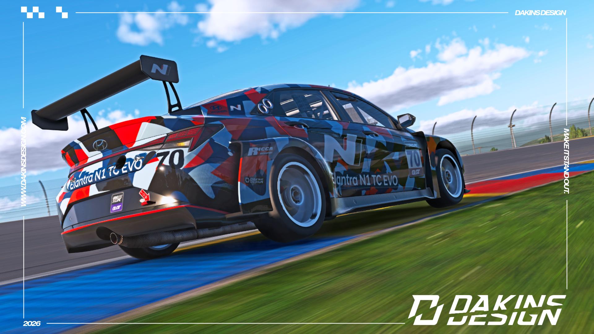 Preview of OFFICIAL Ricca Autosport Hyundai Elantra N1 TC EVO Gridlife GT by Jason Dakins
