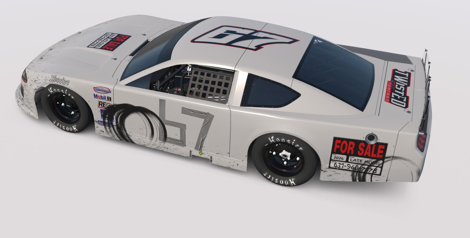 Preview of Used and Abused Late Model - WITH duct tape numbers by Bradley White6