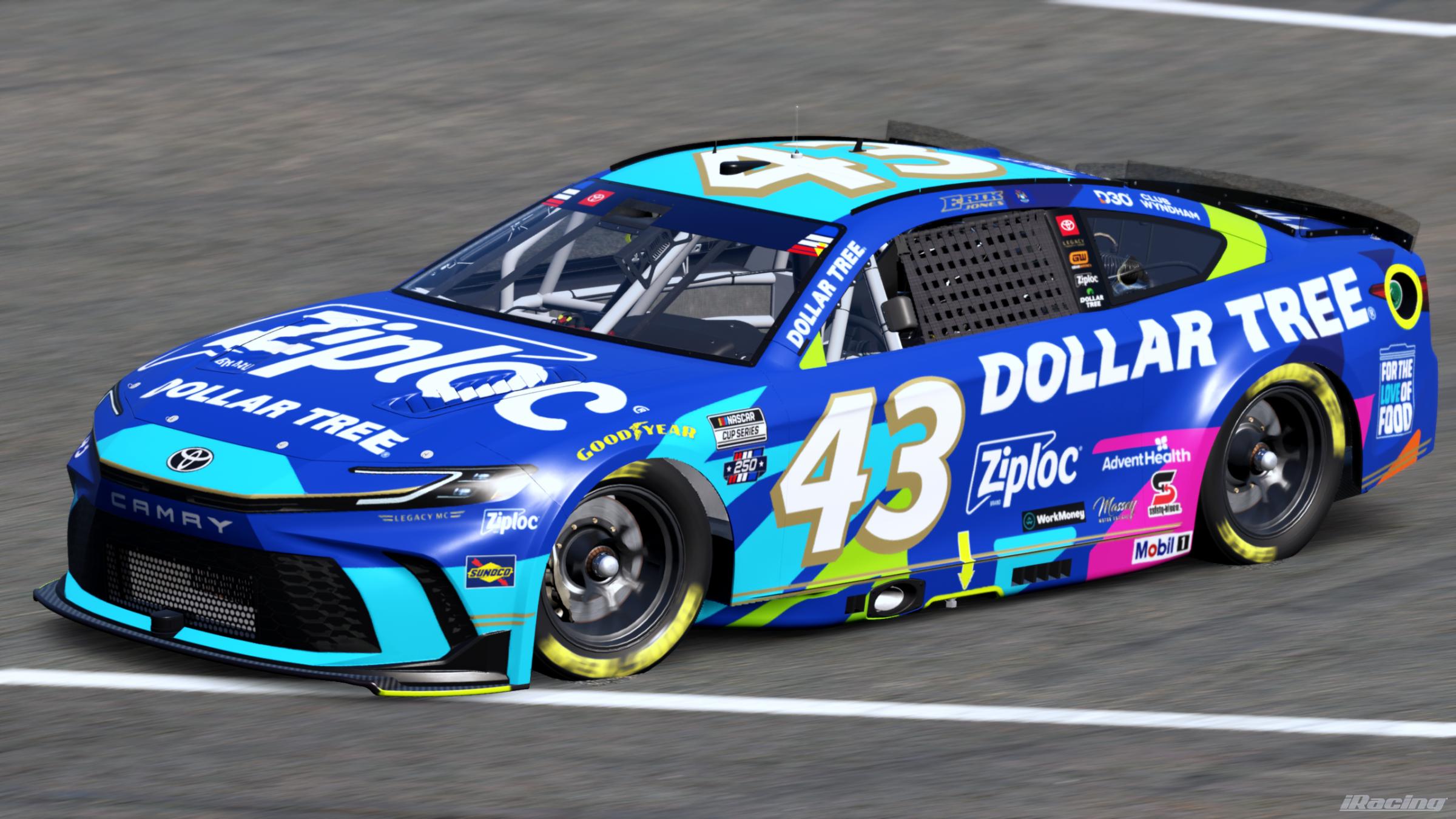 Preview of Erik Jones 2026 Ziploc/ Dollar Tree (Sim #) by Gary P.
