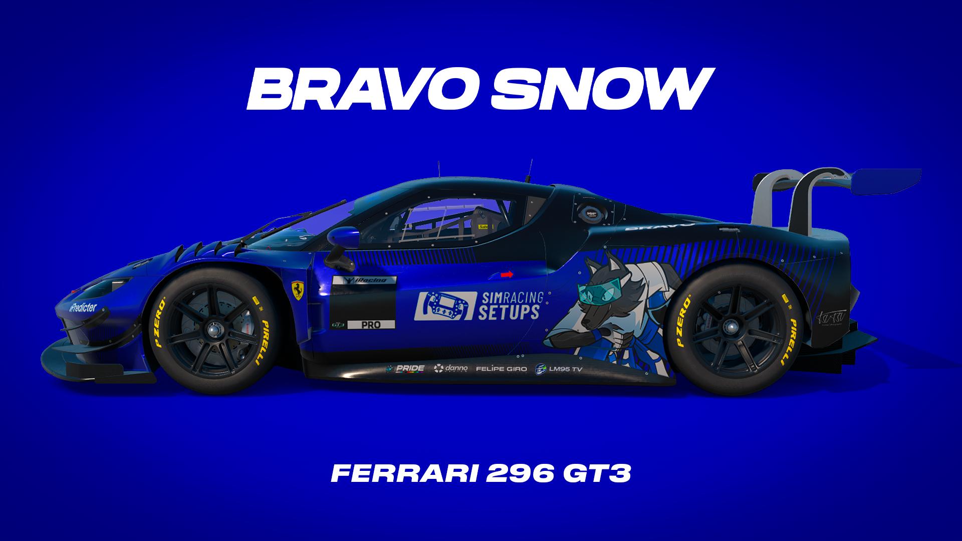 Preview of Bravo Snow | Ferrari 296 GT3 by Danilo Vaz