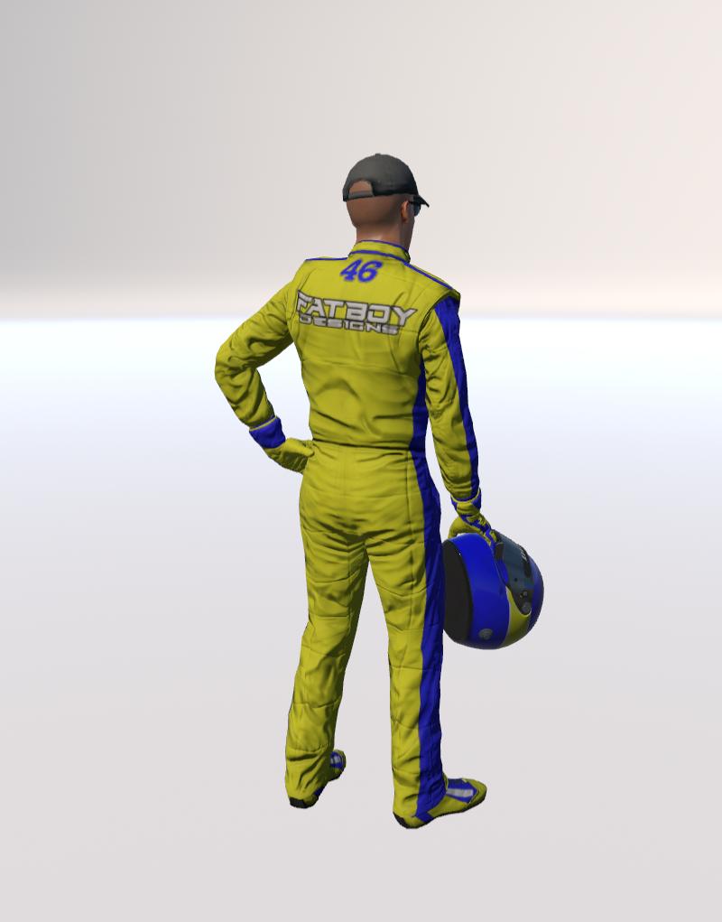 Preview of 46 Vintage yellow blue suit by Brant Mickel
