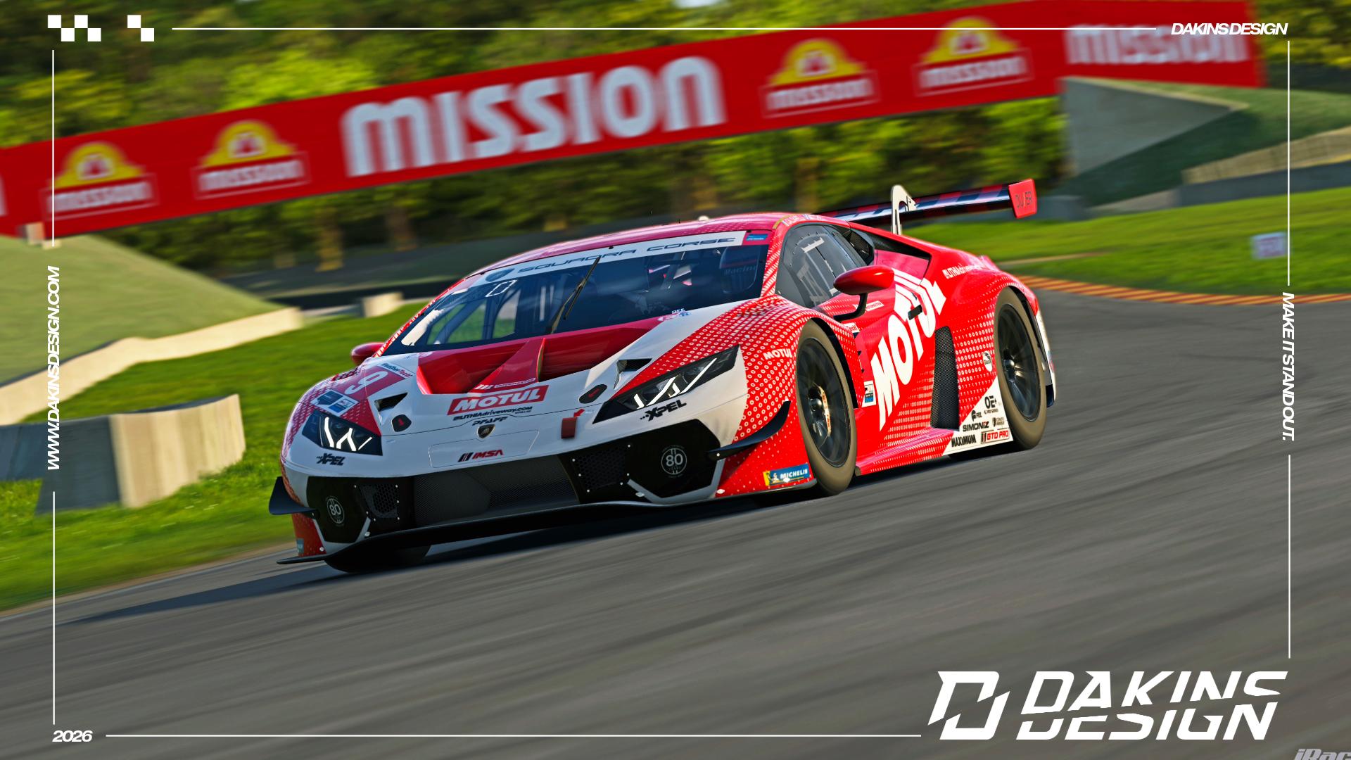 Preview of OFFICIAL Pfaff Motorsports 2026 Road America Motul Lamborghini Temerario GT3 IMSA GTD PRO by Jason Dakins
