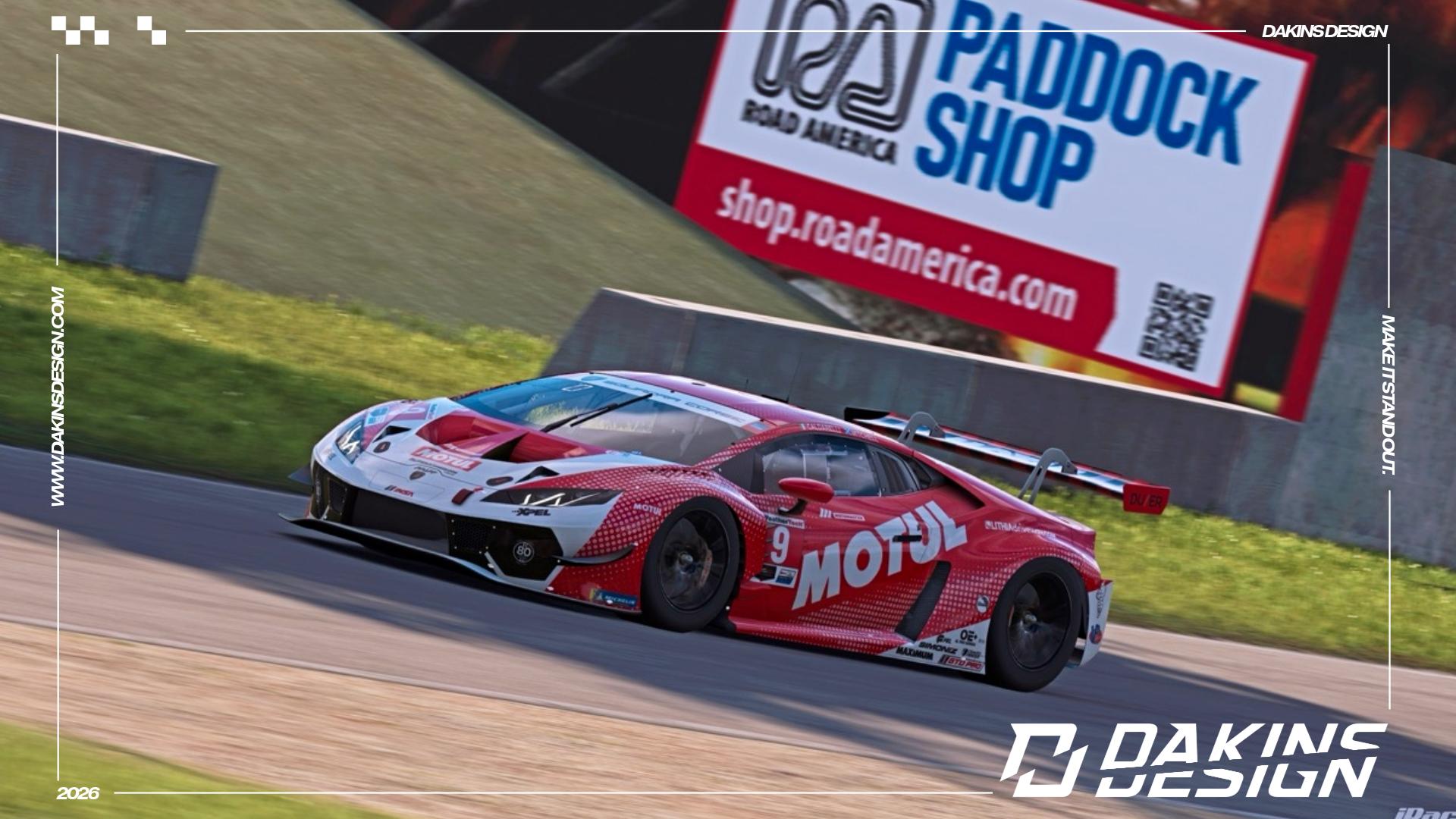 Preview of OFFICIAL Pfaff Motorsports 2026 Road America Motul Lamborghini Temerario GT3 IMSA GTD PRO by Jason Dakins