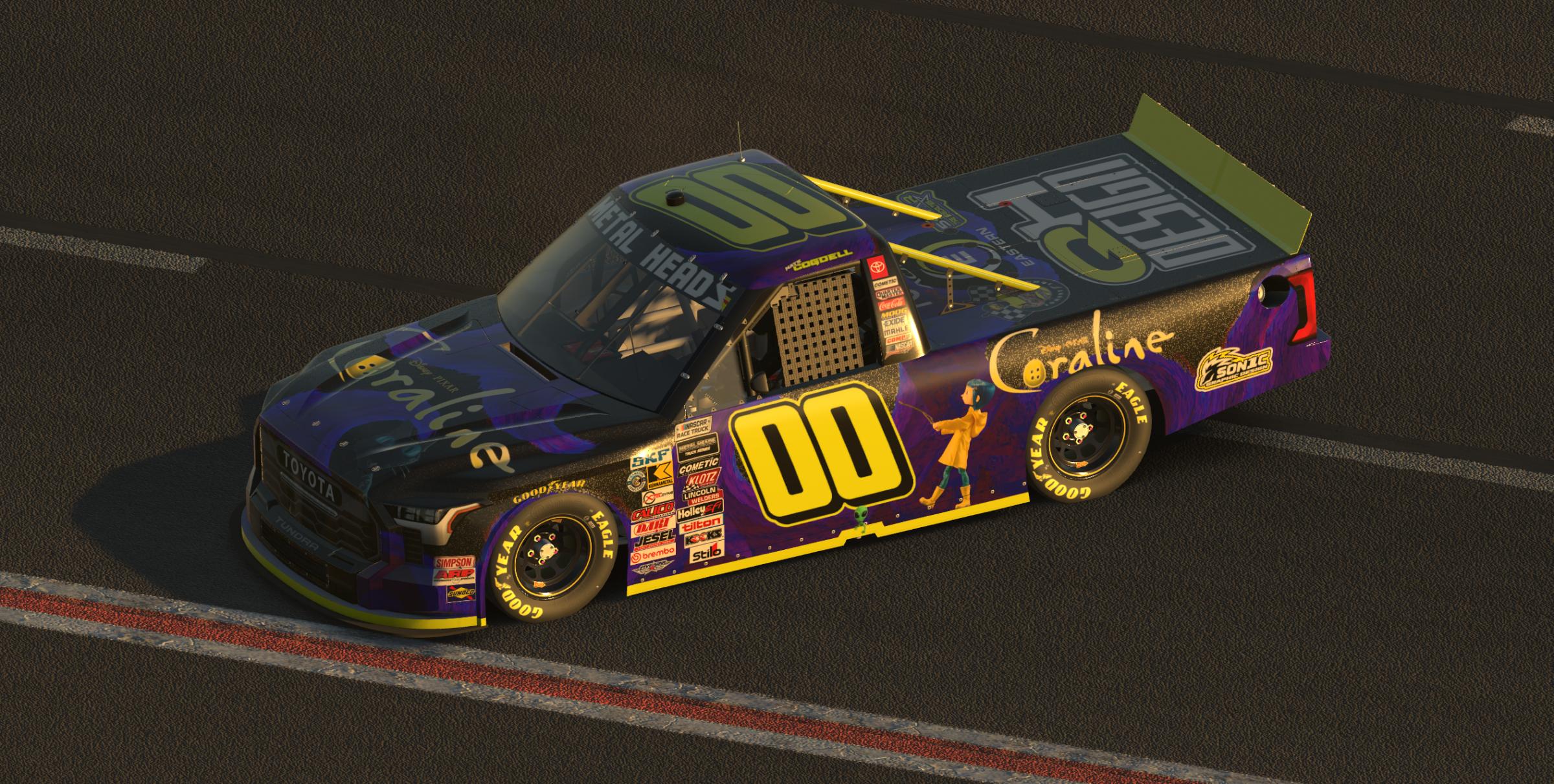 Preview of coraline halloween black yellow purple wave by Nathan C.