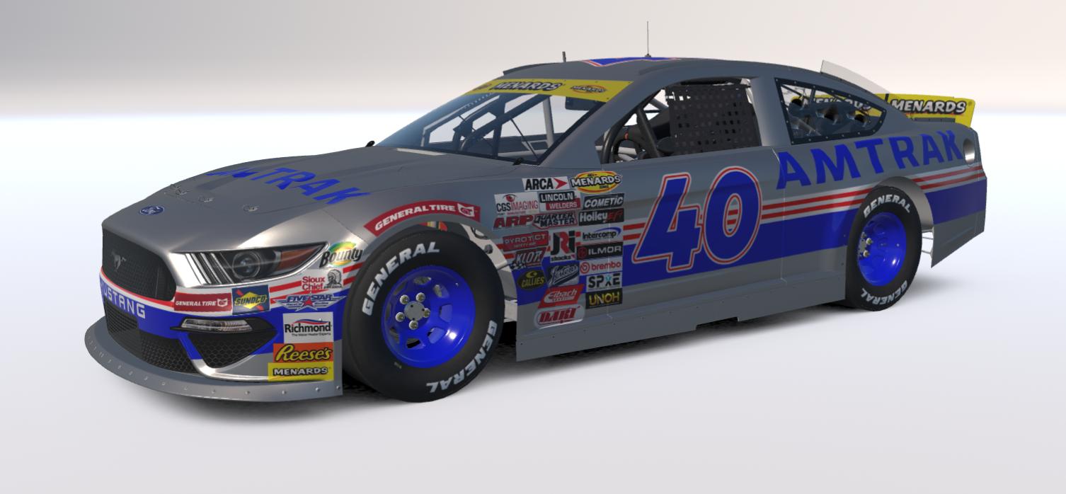 Preview of Amtrak Phase IV Ford Mustang (Custom Number) by Will Bangs