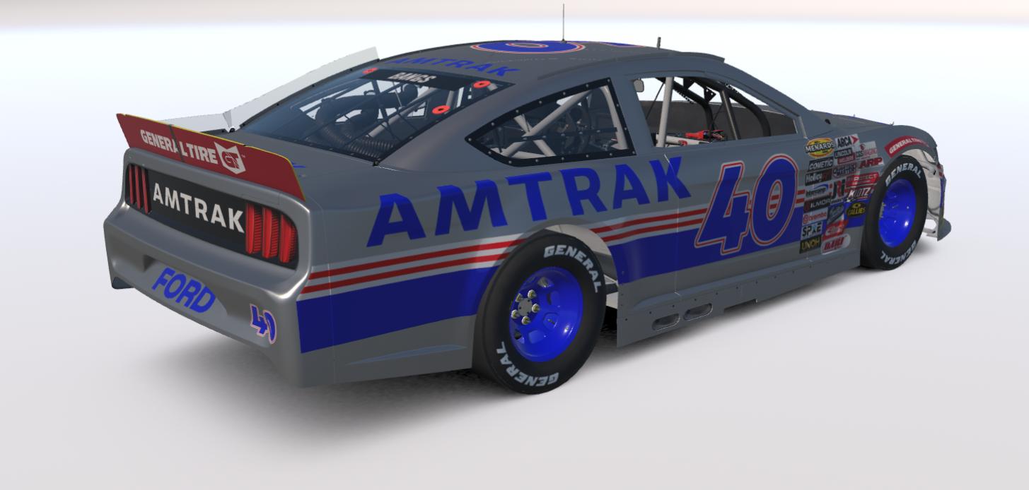 Preview of Amtrak Phase IV Ford Mustang (Custom Number) by Will Bangs