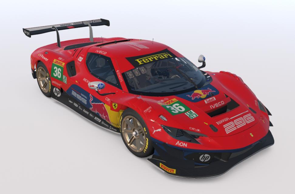 Preview of RedBull Ferrari 296 GT3 Concept by Steven Dubois