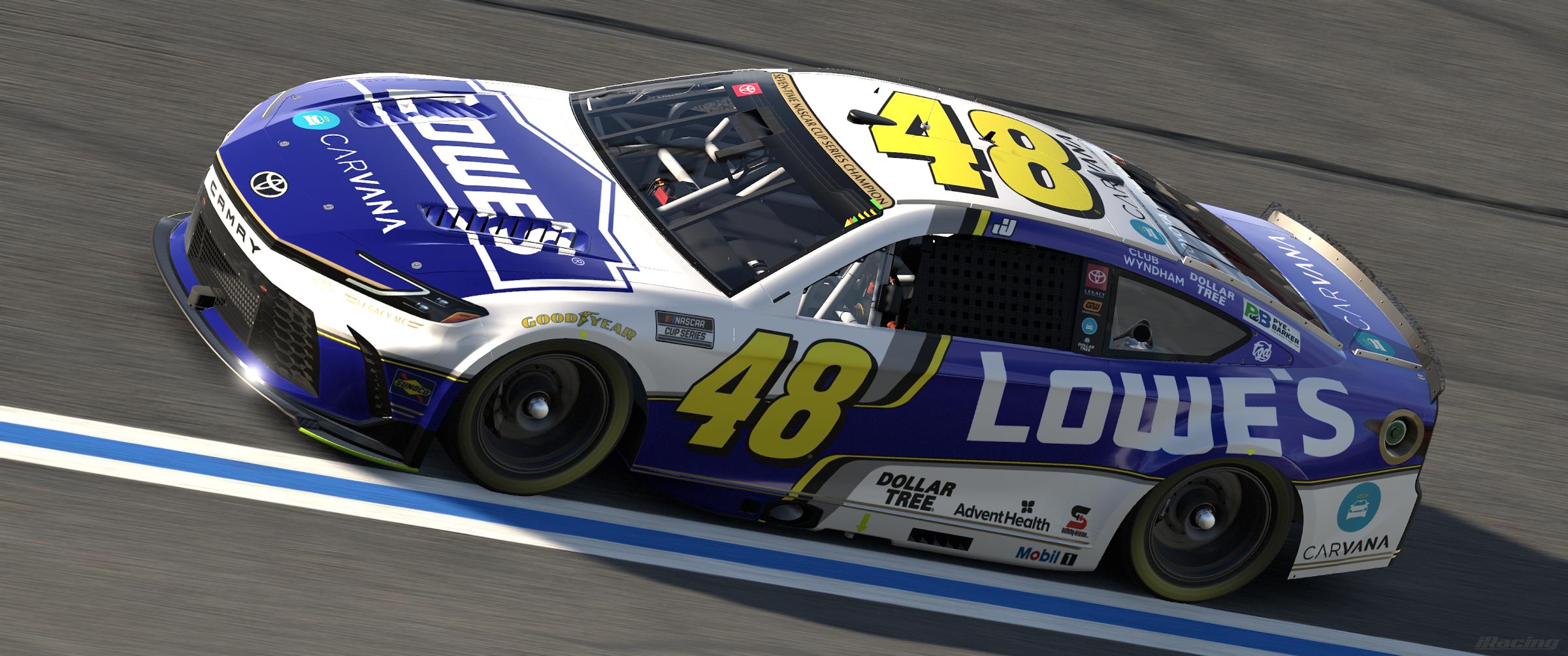 Preview of #48 Lowes / Carvana Toyota Camry [Fictional] by Guy Driggers
