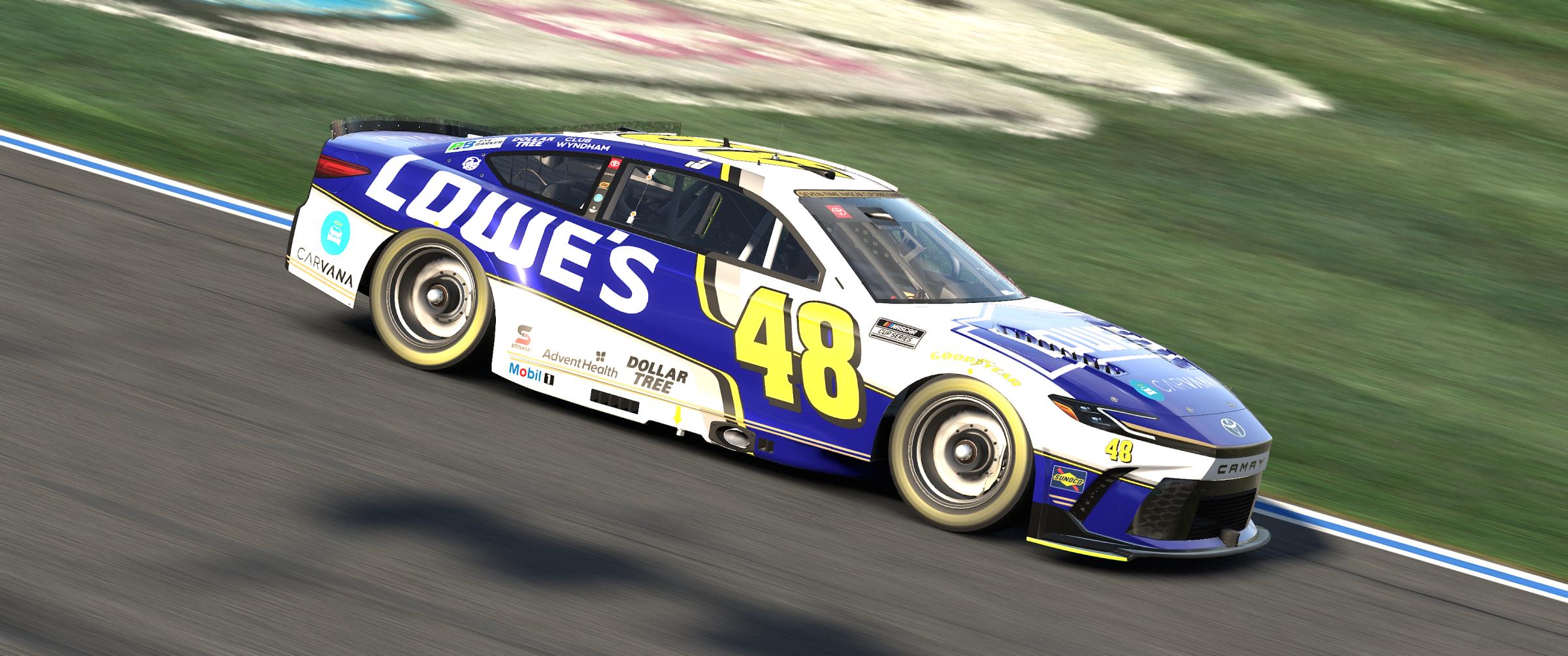 Preview of #48 Lowes / Carvana Toyota Camry [Fictional] by Guy Driggers