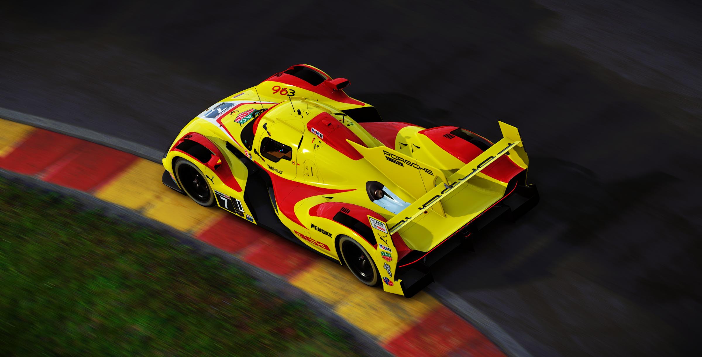 Preview of Porsche Penske Motorsports #7 Porsche 963 GTP 2026 Road America IMSA Livery by Samuel J Ball