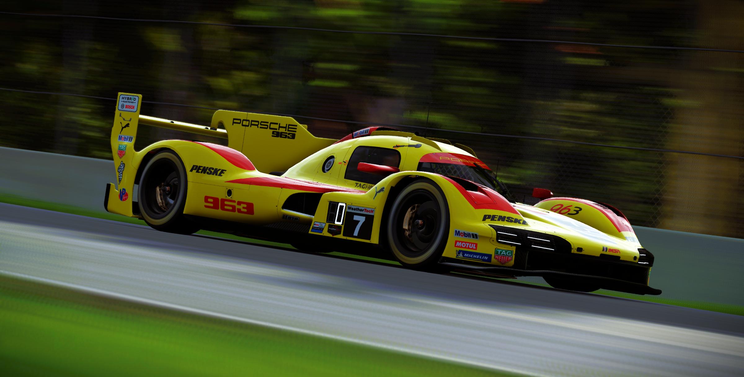 Preview of Porsche Penske Motorsports #7 Porsche 963 GTP 2026 Road America IMSA Livery by Samuel J Ball