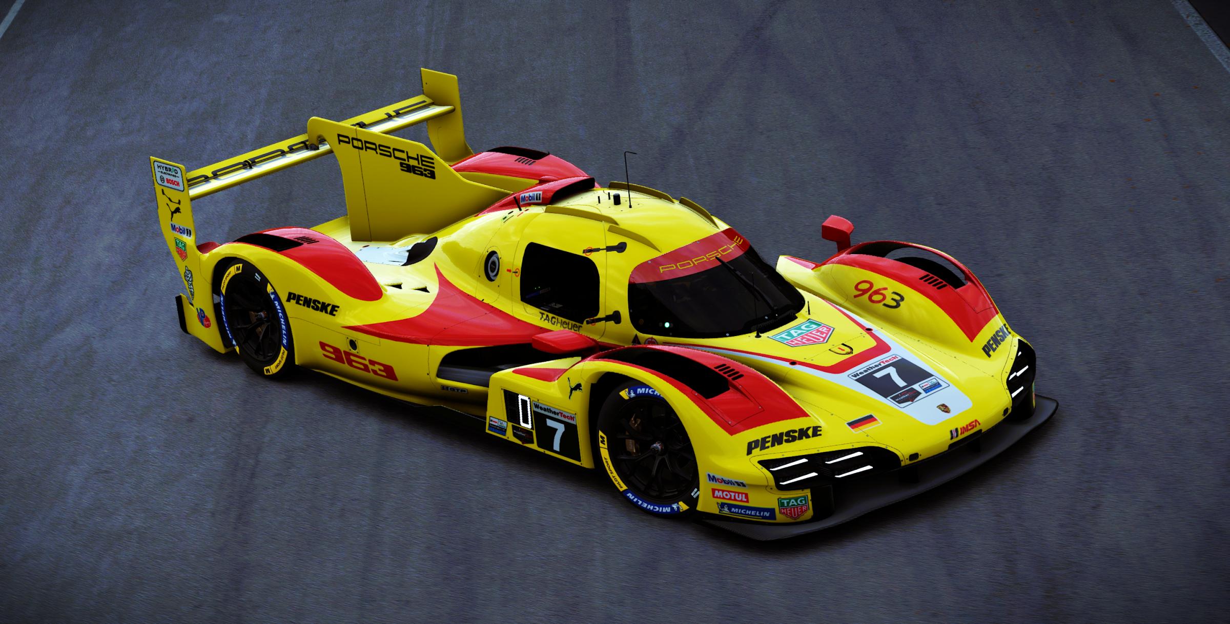 Preview of Porsche Penske Motorsports #7 Porsche 963 GTP 2026 Road America IMSA Livery by Samuel J Ball