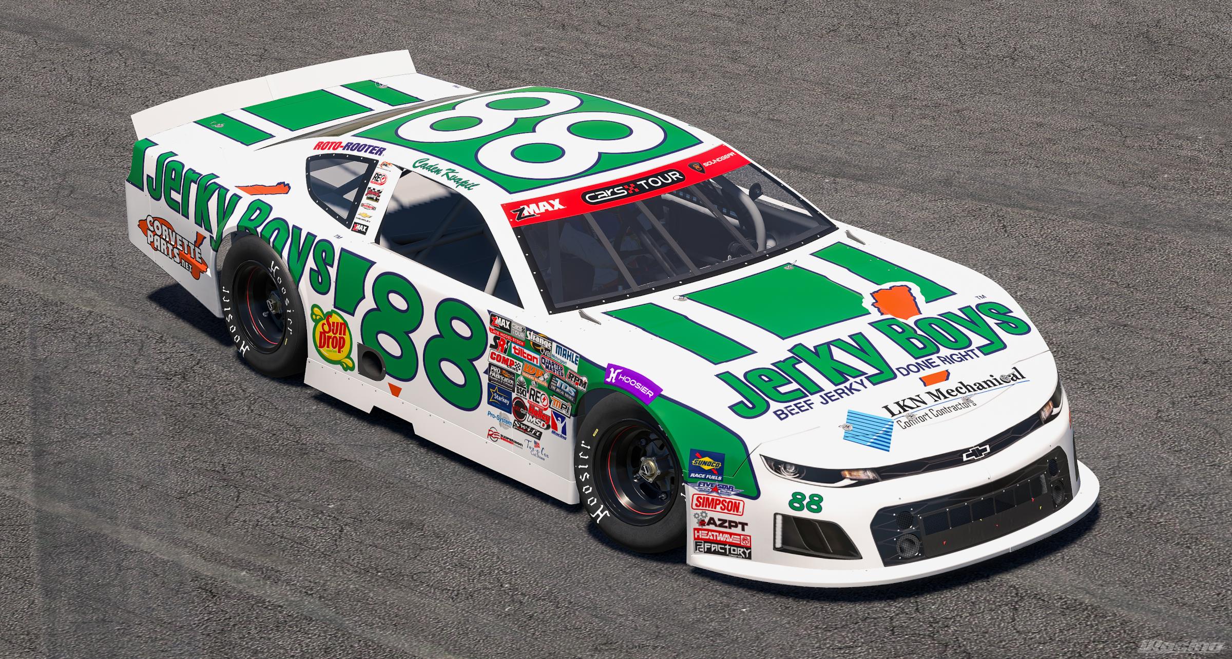 Preview of 2026 Caden Kvapil Jerky Boys Throwback Camaro (No #s) by Ryan A Williams