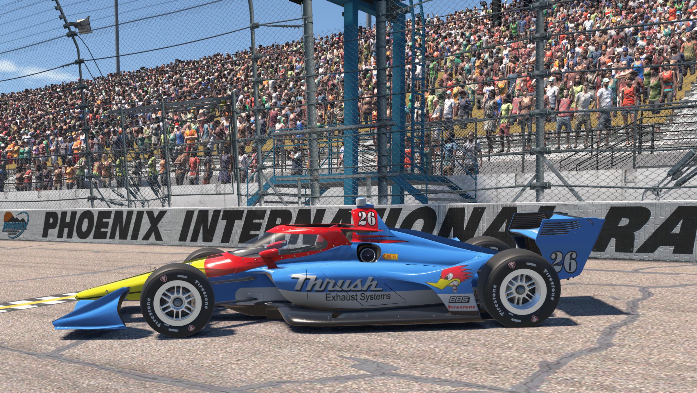 Preview of Thrush Exhaust Components Sponsored Dallara IR-18 by Randy Lloyd