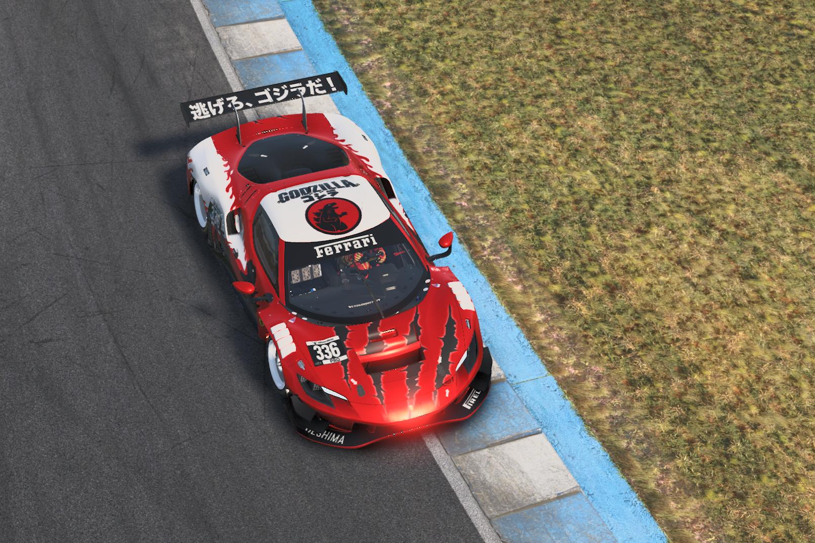 Preview of Godzilla "Ferrari" 296 GT3 by Bhi Das