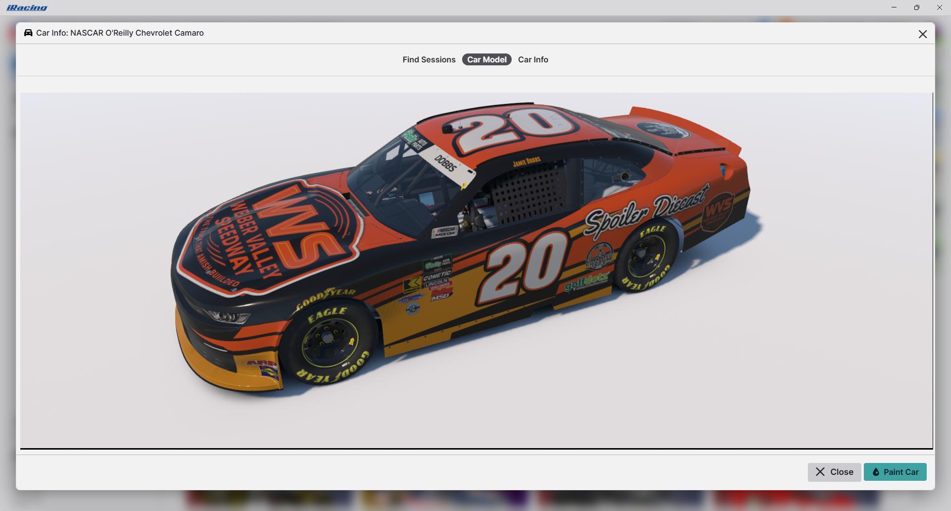 Preview of WVS Oreilly Camaro Output Racing League by Jamie Dobbs