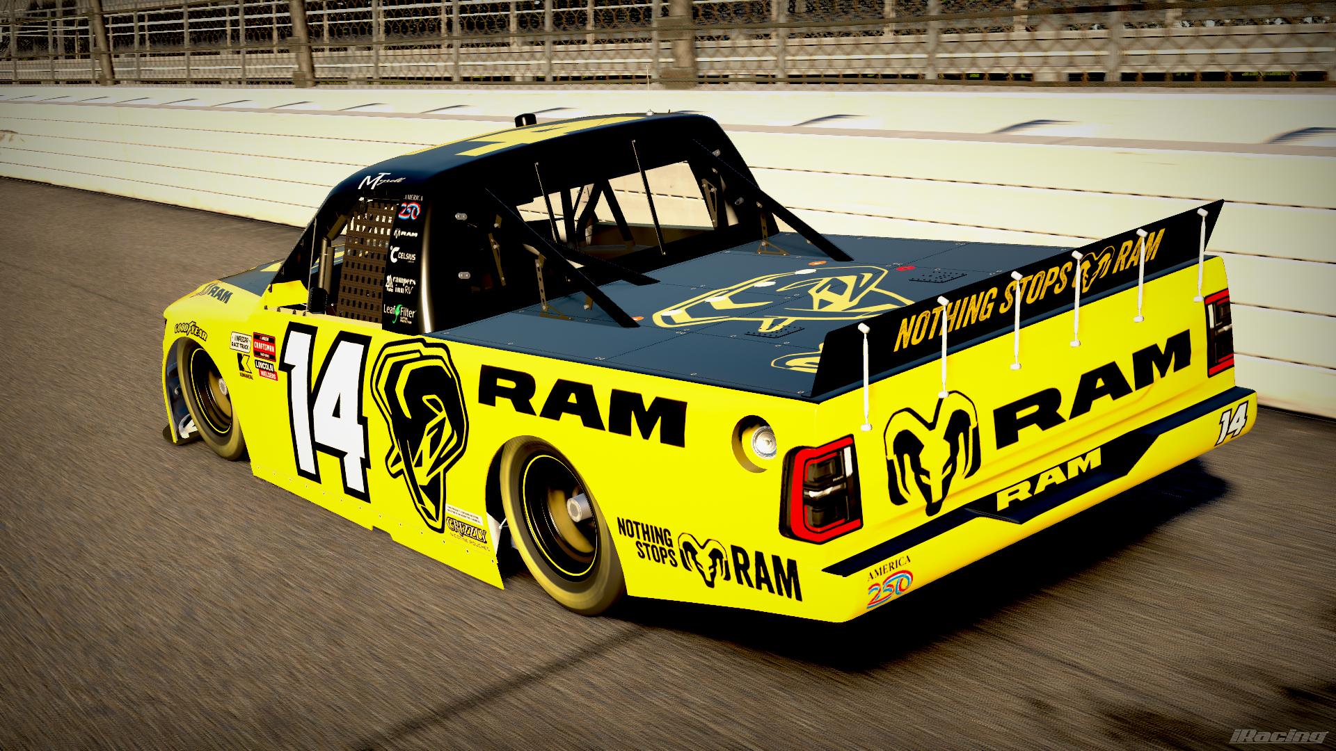 Preview of Mini Tyrrell 2026 Kaulig Ram Summer Refresh Truck by DG Swiss