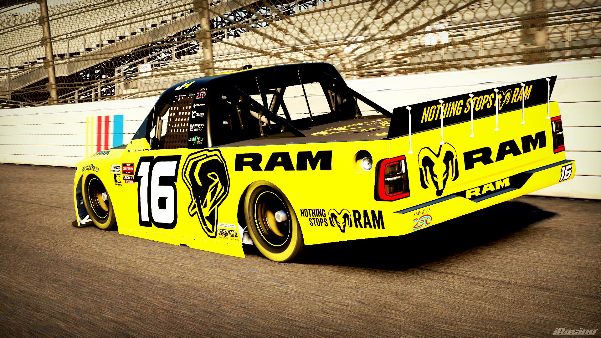Preview of Justin Haley 2026 Kaulig Ram Summer Refresh Truck #16 by DG Swiss
