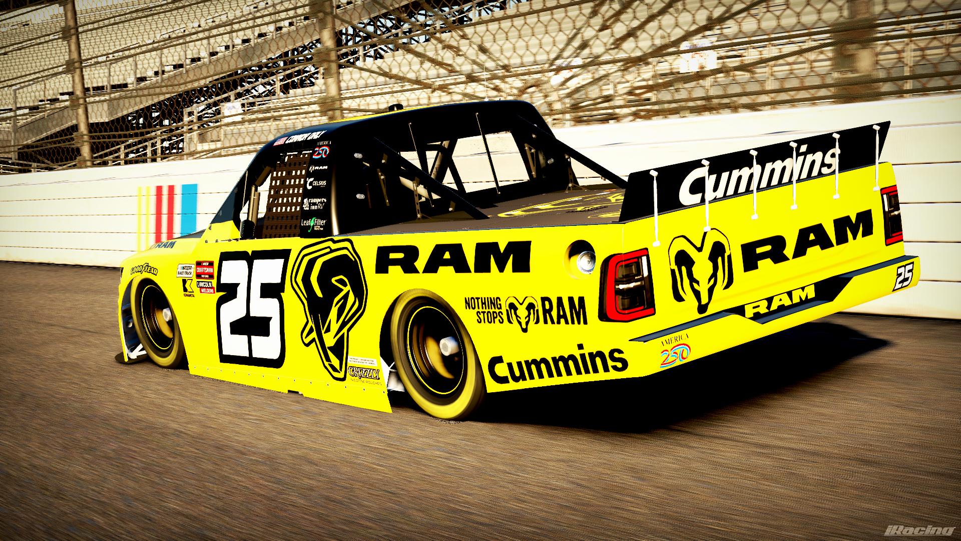 Preview of Connor Daly 2026 Kaulig Cummins Ram  by DG Swiss
