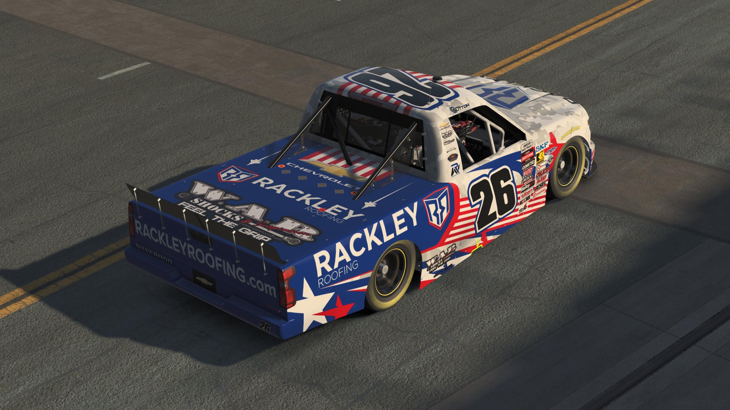 Preview of 2026 Dawson Sutton #26 Rackley Roofing Coronado Silverado - Custom # by Landon Rock