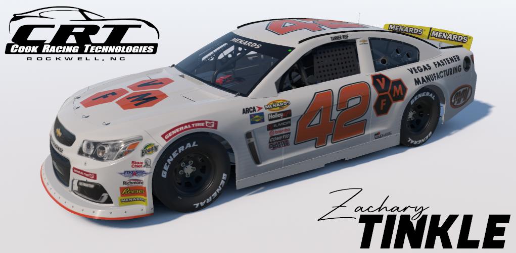 Preview of 2024 Tanner Reif #42 Vegas Fastener Manufacturing / MMI by Zachary Tinkle
