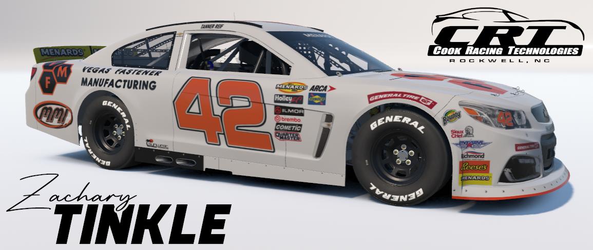 Preview of 2024 Tanner Reif #42 Vegas Fastener Manufacturing / MMI by Zachary Tinkle