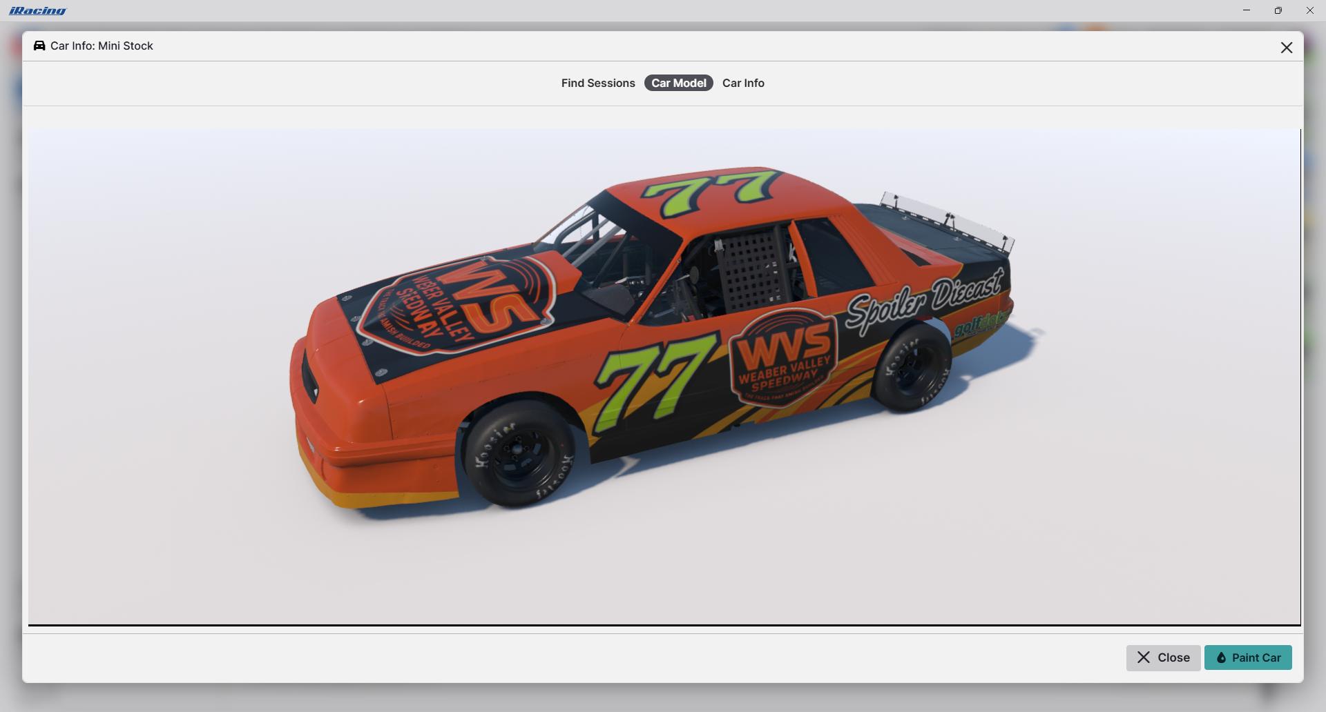 Preview of Weabers Valley Speedway Mini Stock by Jamie Dobbs